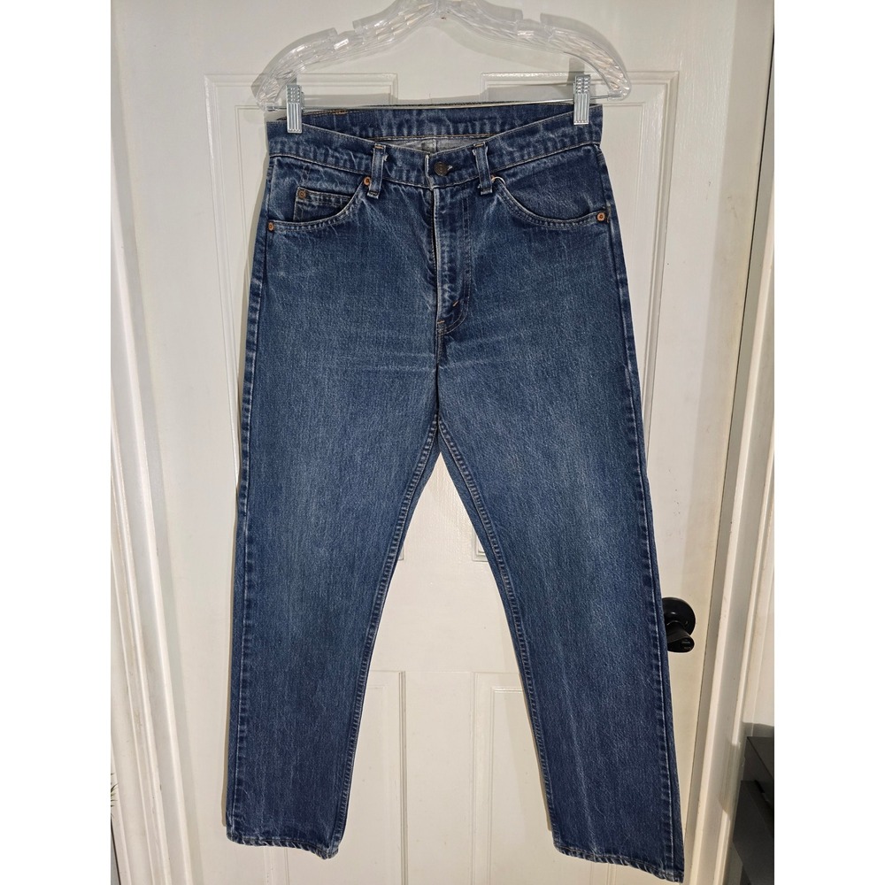 Vintage Levis 505 Orange Tab Jeans Men 31x30 Blue Denim Straight Leg Made in USA - Picture 11 of 13